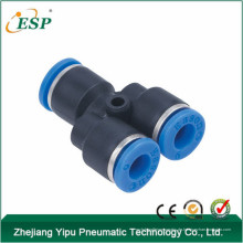 pneumatische One-Touch-Verbindung Y schwarz Kunststoff Y-Abzweigrohre Armaturen Luftschlauchverbinder Hersteller